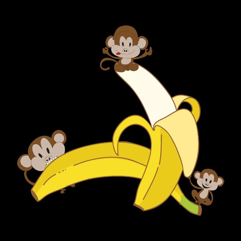 Singe à la banane