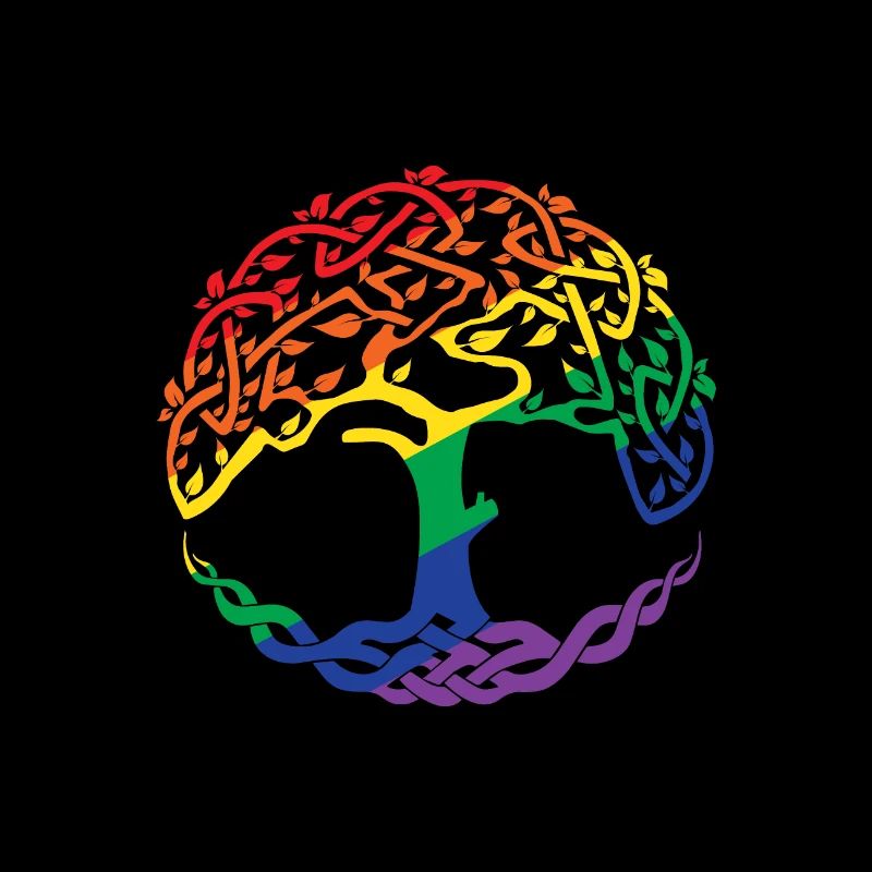 Keltische Symbole Lebensbaum Regenbogen Geschenk