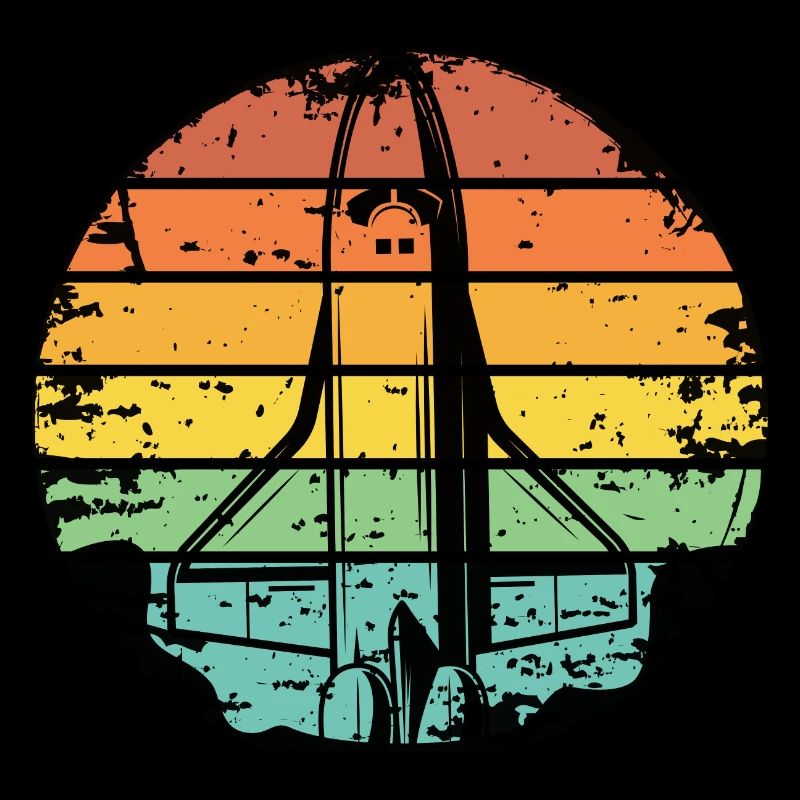 Retro NASA Rakete Space Shuttle Grunge