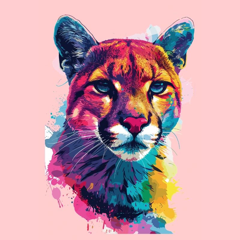 Bunter Kunst Wildtiere