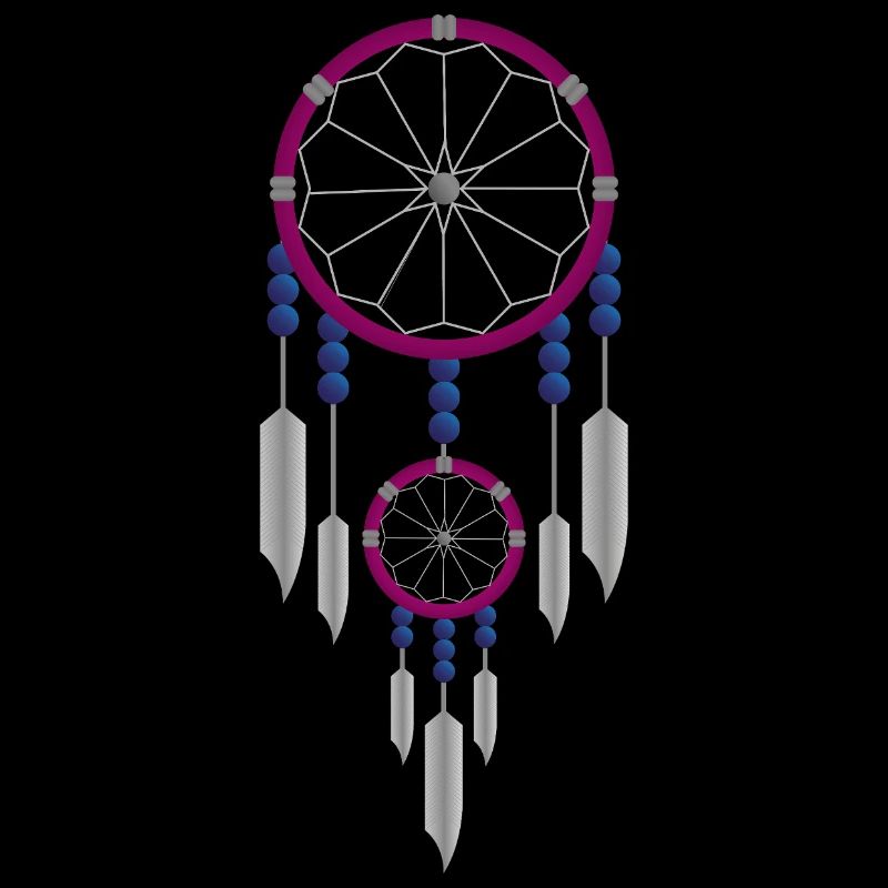 Lila-blauer Traumfänger