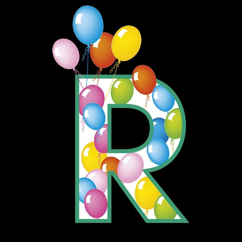Buchstabe R Luftballons
