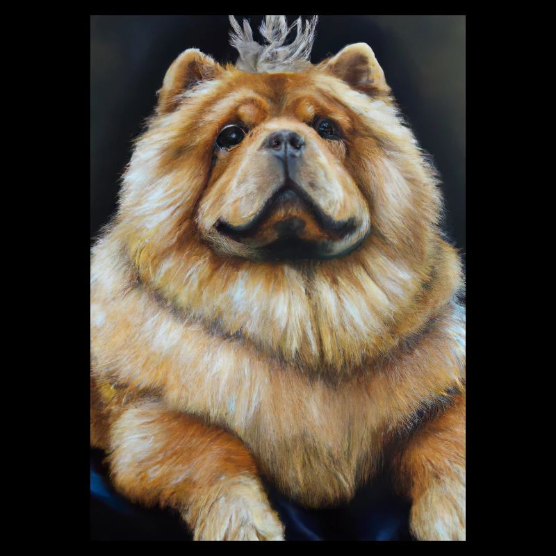 Chow Chow mit Krone