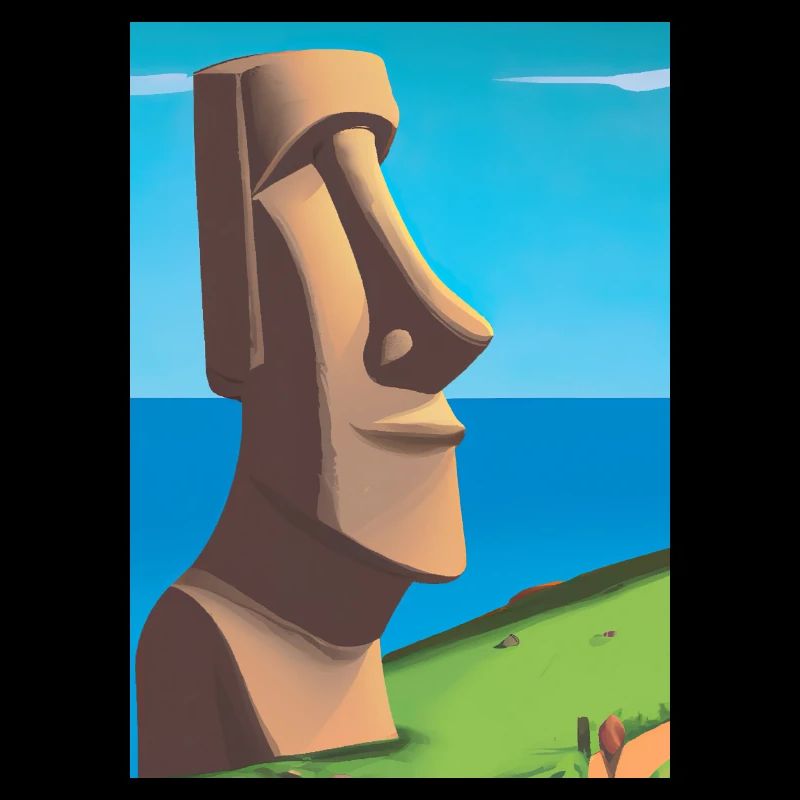 Monumentale Moai-Statuen