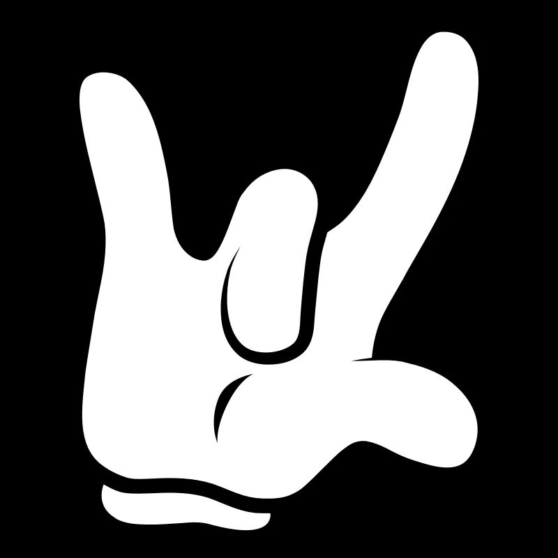 Comic Rock Hand - Symbol Gesture