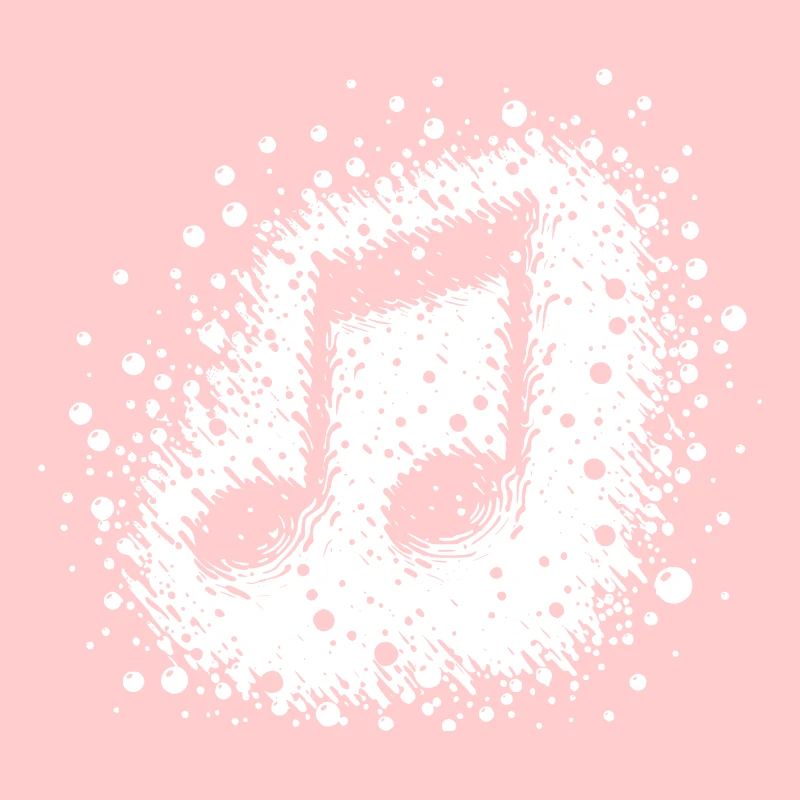 Bass music note hammers through the air