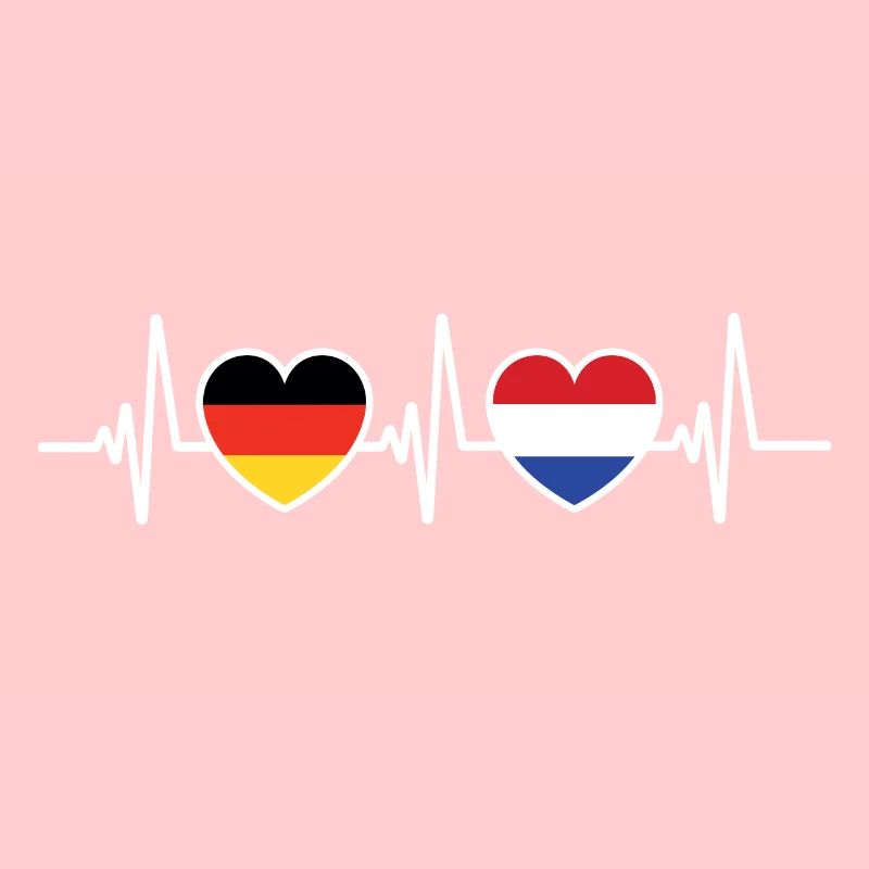 Drapeaux de l’Allemagne et des Pays-Bas Drapeaux de la Hollande