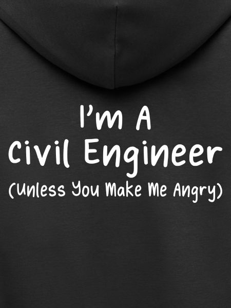 Civilingeniør Funny Tees - Civil medmindre vred