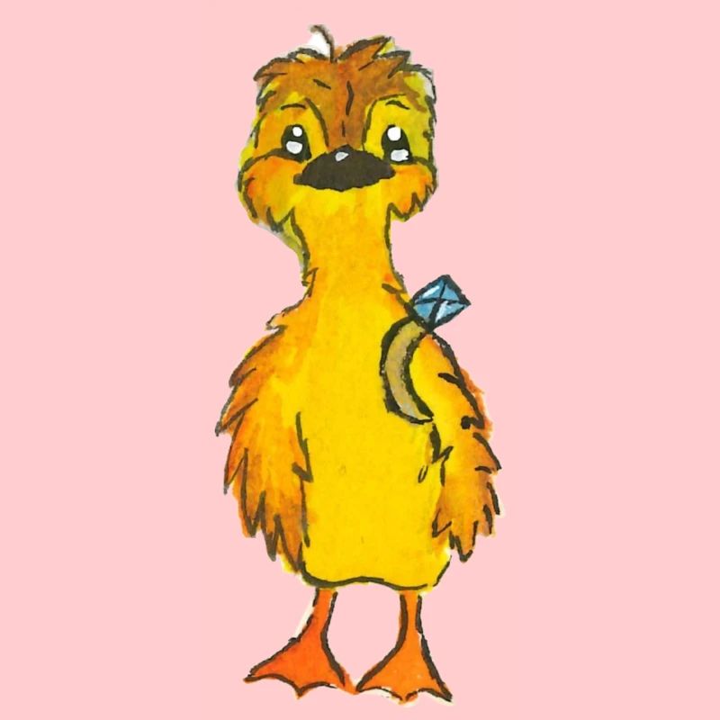 Entchen Malte mit Ring