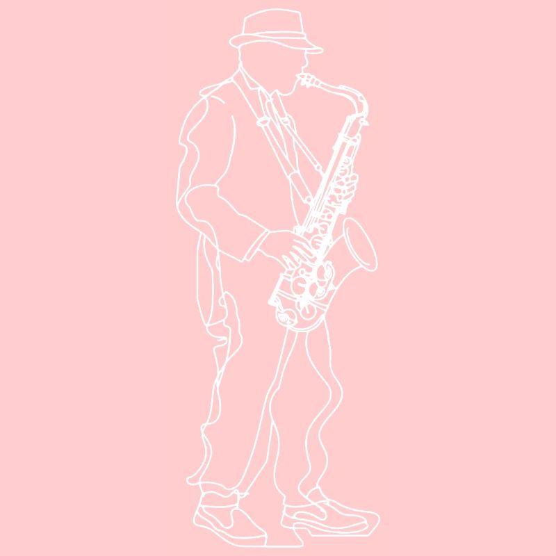 Dessin de saxophoniste