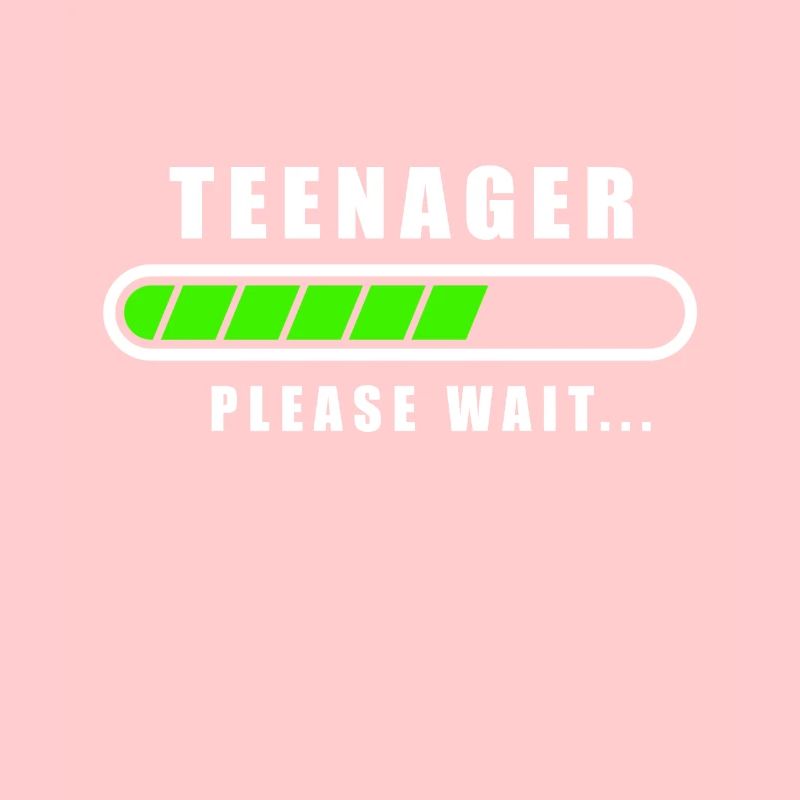 Teenager Loading Please Wait