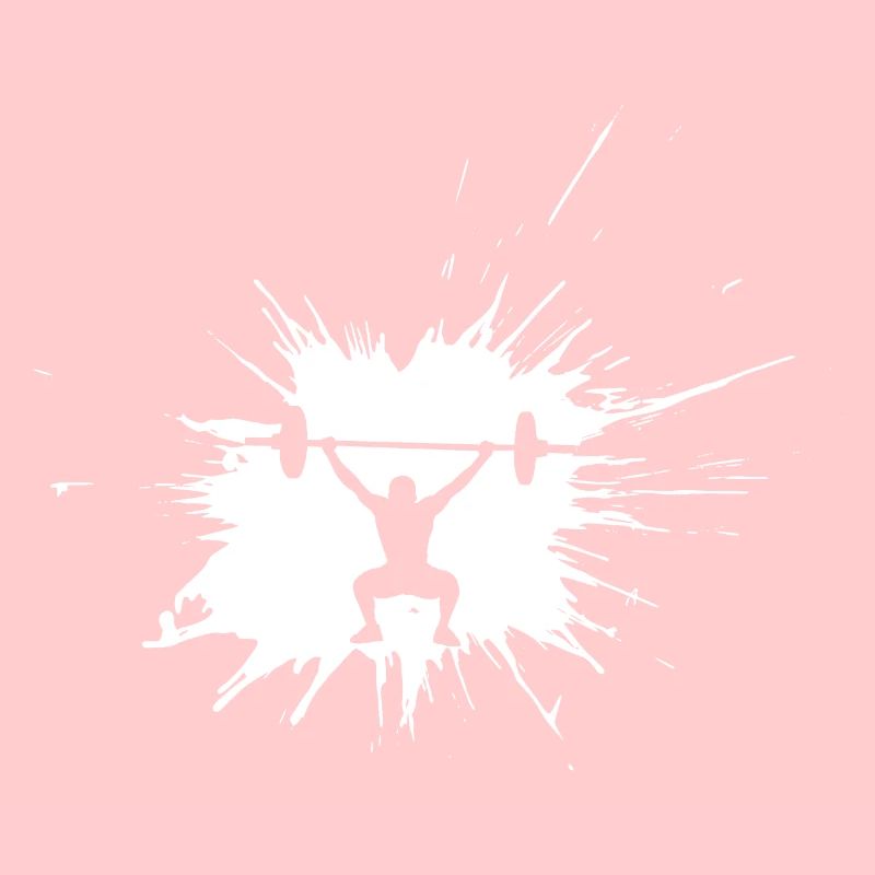Splash haltérophile de remise en forme