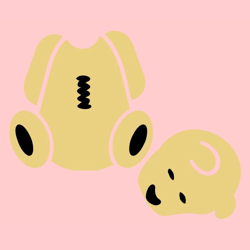 Geköpfter Teddnär / Headless Teddy Bear (2c)