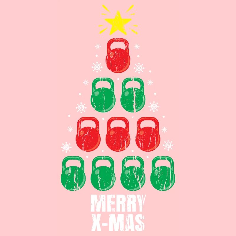 Christmas Funny Kettlebells Tree Holiday Workout