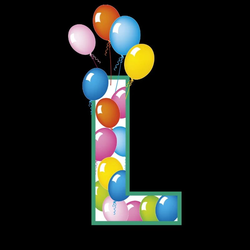 Buchstabe L Luftballons