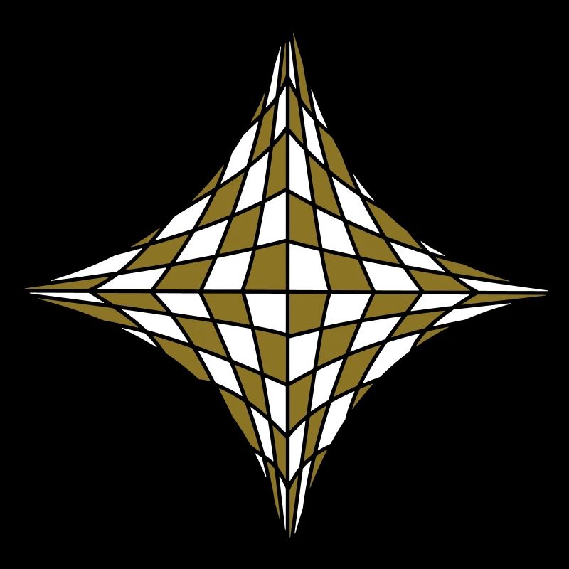 Square in optical illusion