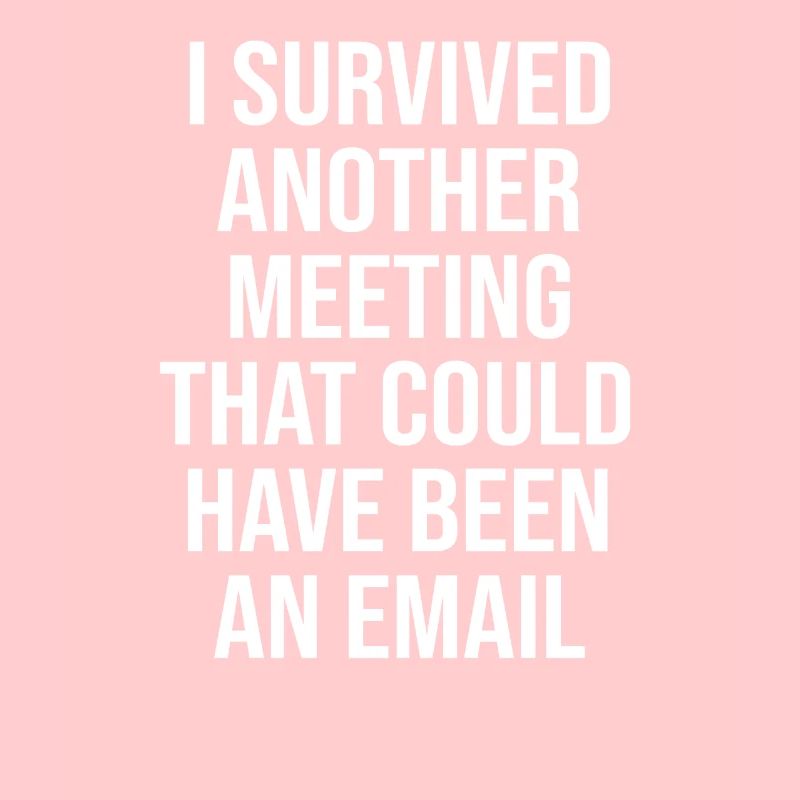 I SURVIVED ANOTHER MEETING THAT COULD HAVE BEEN AN