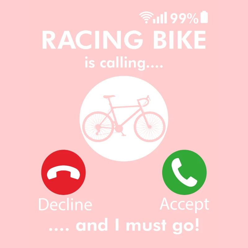 Vélo de course appeler les cyclistes