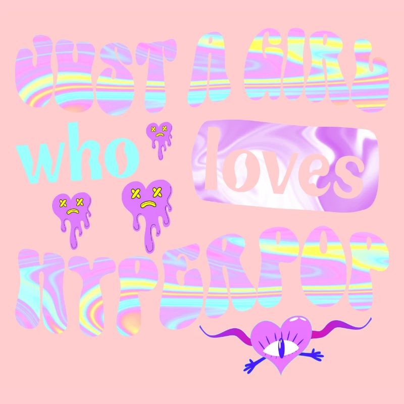 Mädchen, das Hyperpop-Musik liebt