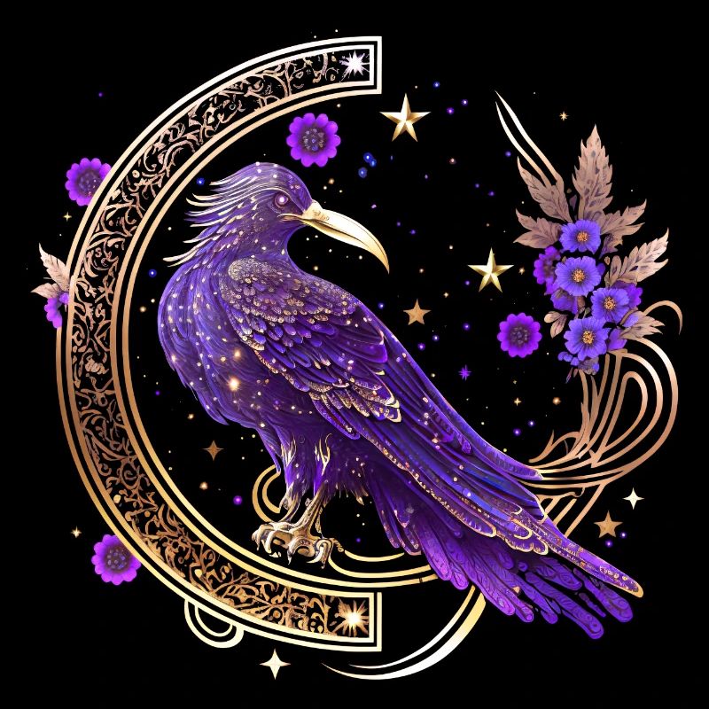 Mystical Crow, Wicca, Morrigan, Celtic, Raven