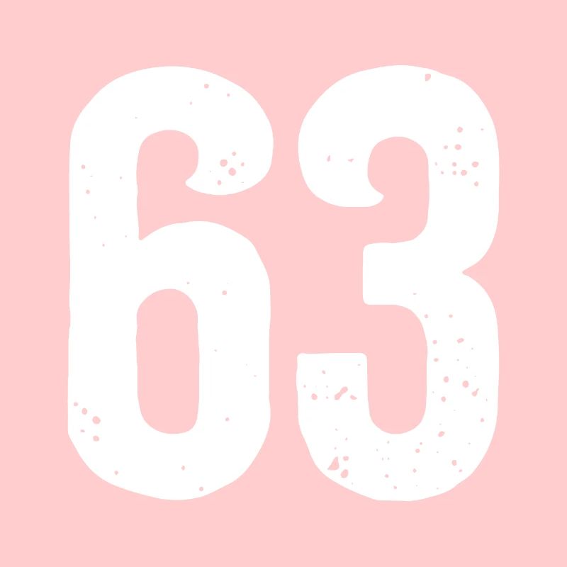 63 Numéros Blanc