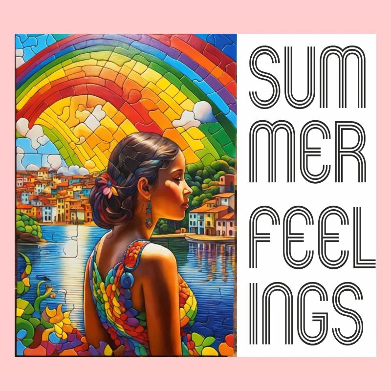 Summer Feeling: Regenbogen über einer brasilianisc