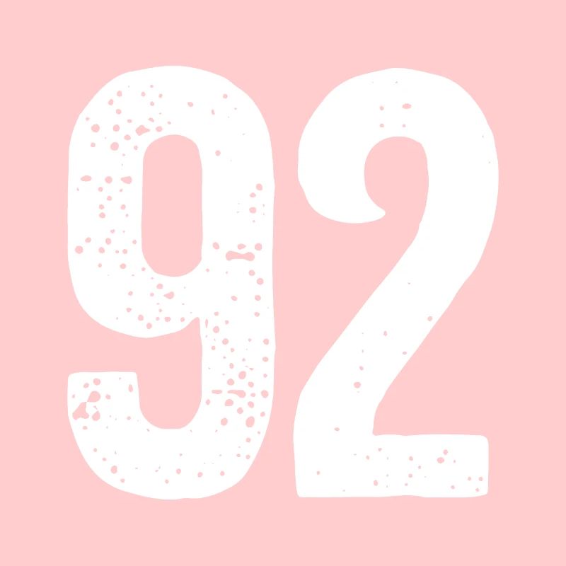 92 Numéros Blanc