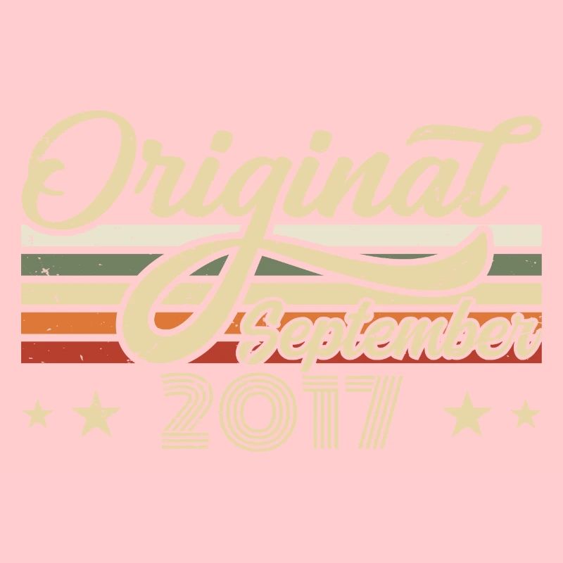 2017 Septembre Né Anniversaire Année de naissance 2017
