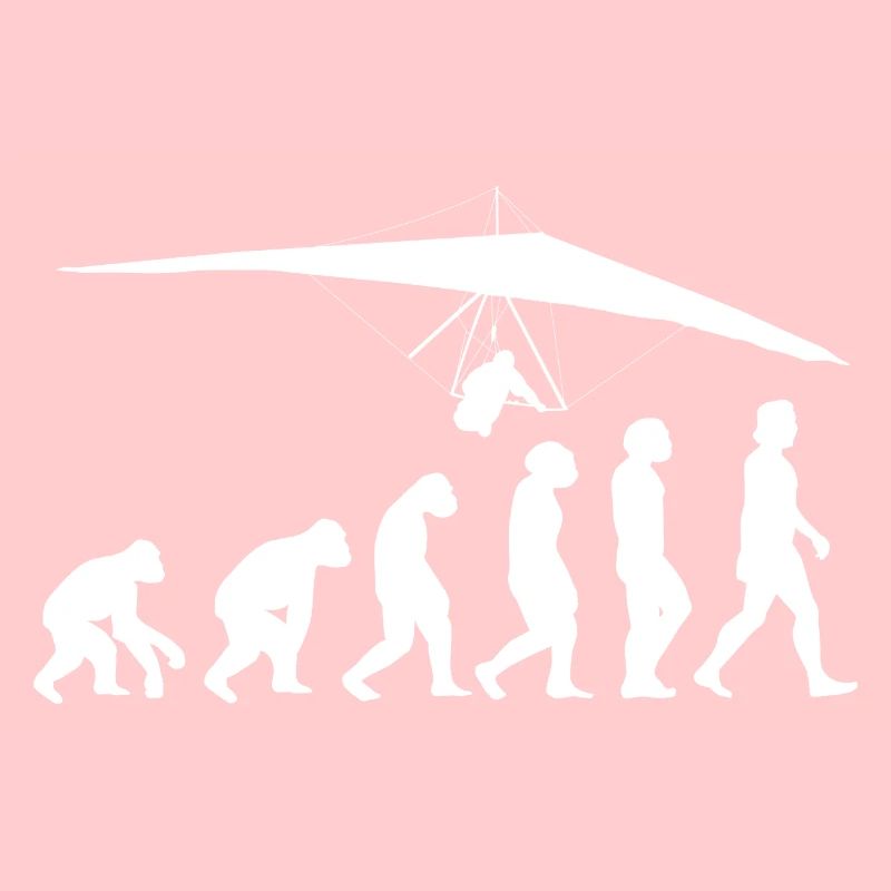 Paraglider Gleitschirm Evolution der Menschen