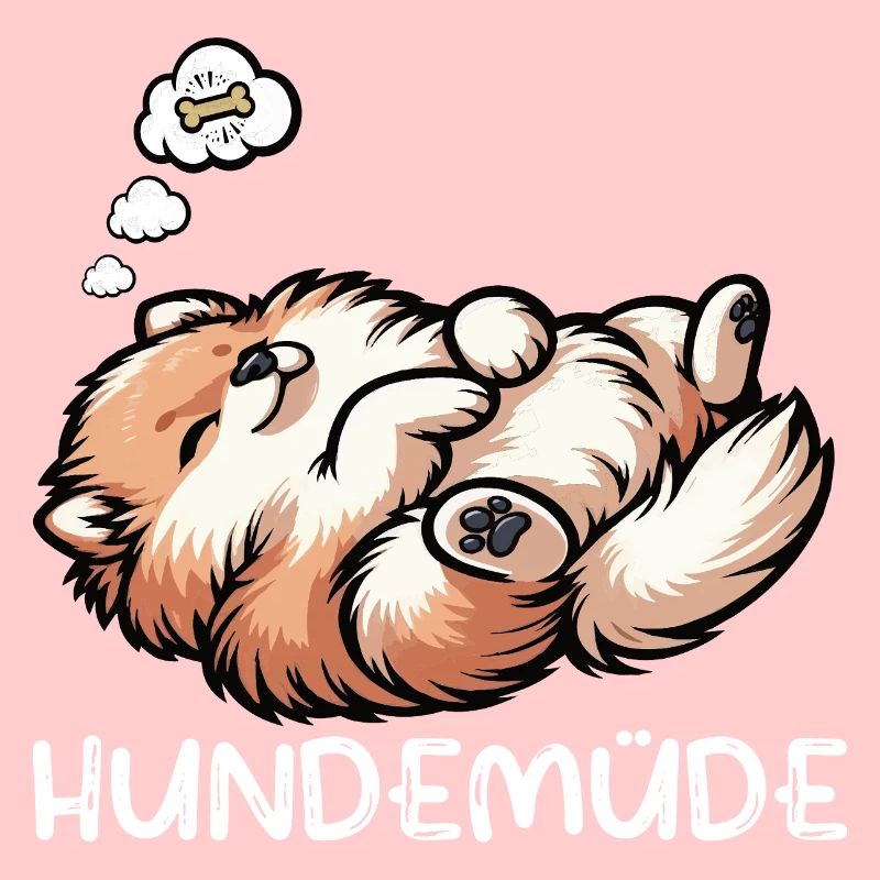 Hundemüde Zwergspitz Zwergspitze Spitzhund Spitz
