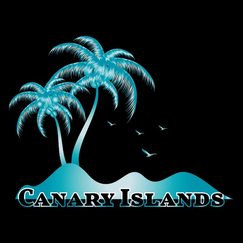 Canary Islands with palm