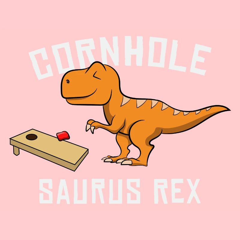 Cornhole Saurus Rex Dino Dinosaur Boy Playing