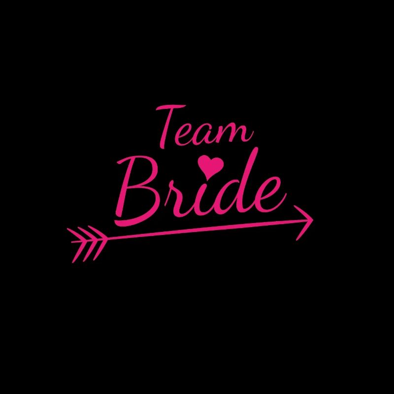 Team Bride Pink Heart