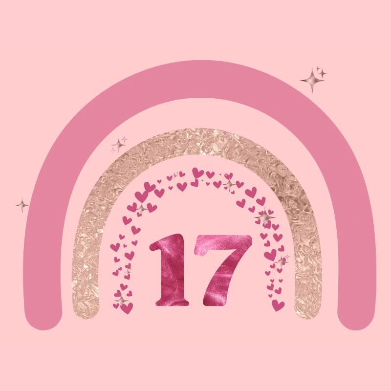 17e anniversaire rainbow rose