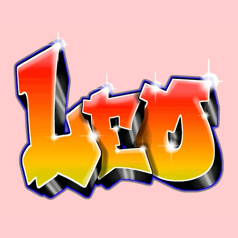 Leo Graffiti red Yellow