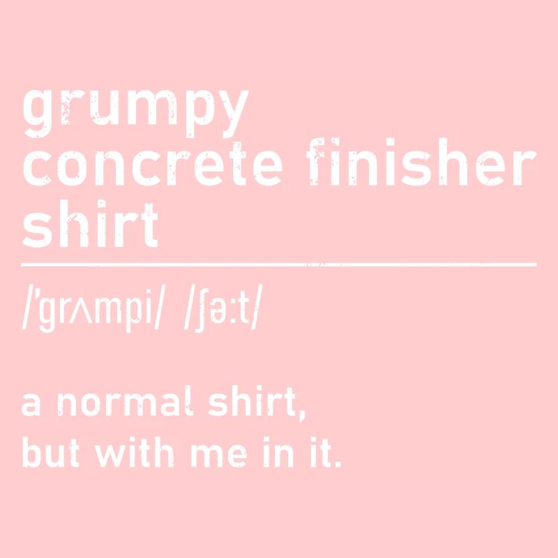 Concrete Mixer Construction Worker Grumpy