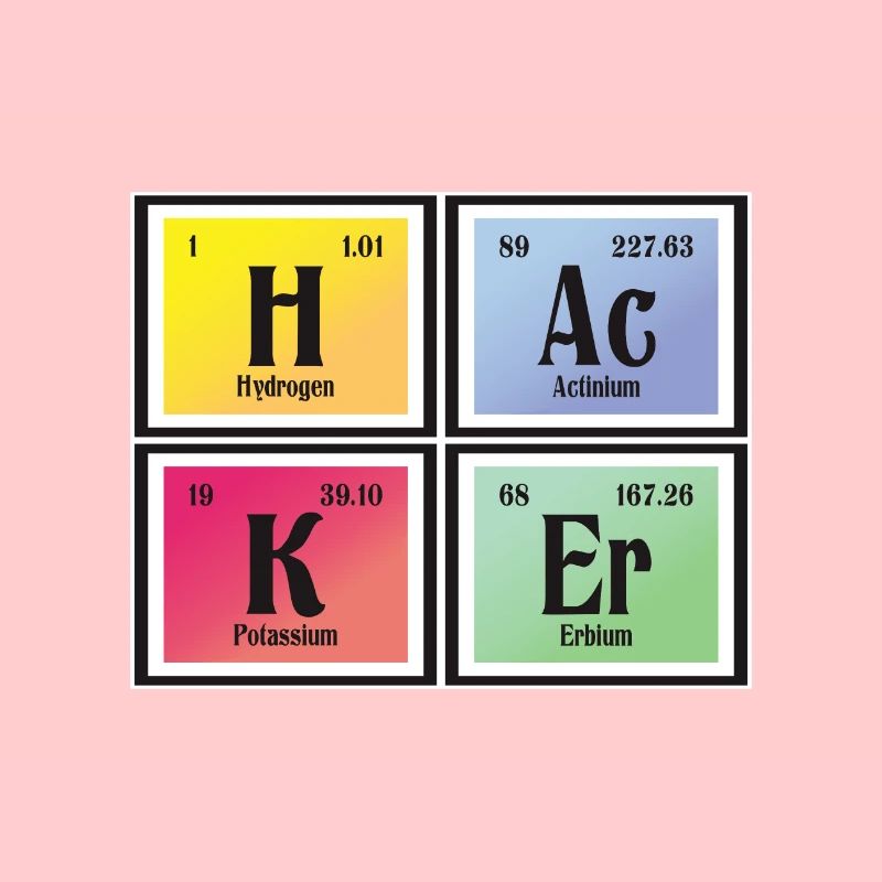 | hacker Tableau périodique des éléments