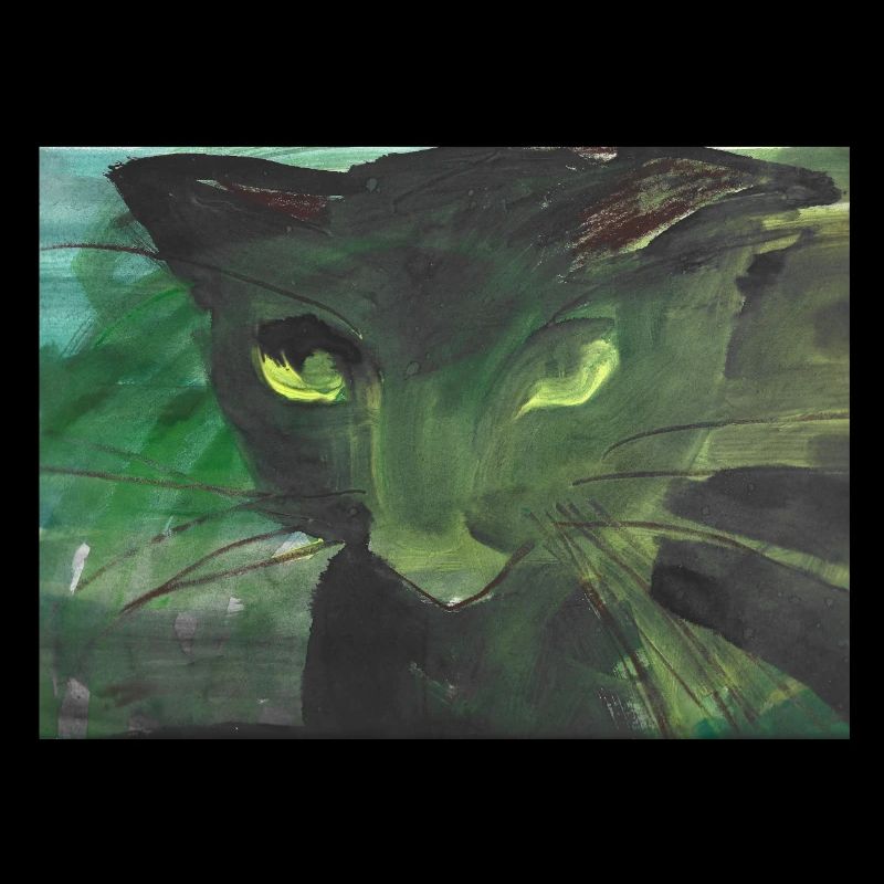 schwarze Katze