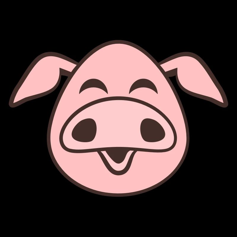 Visage De Cochon Animal Amour Petit Cochon Mignon