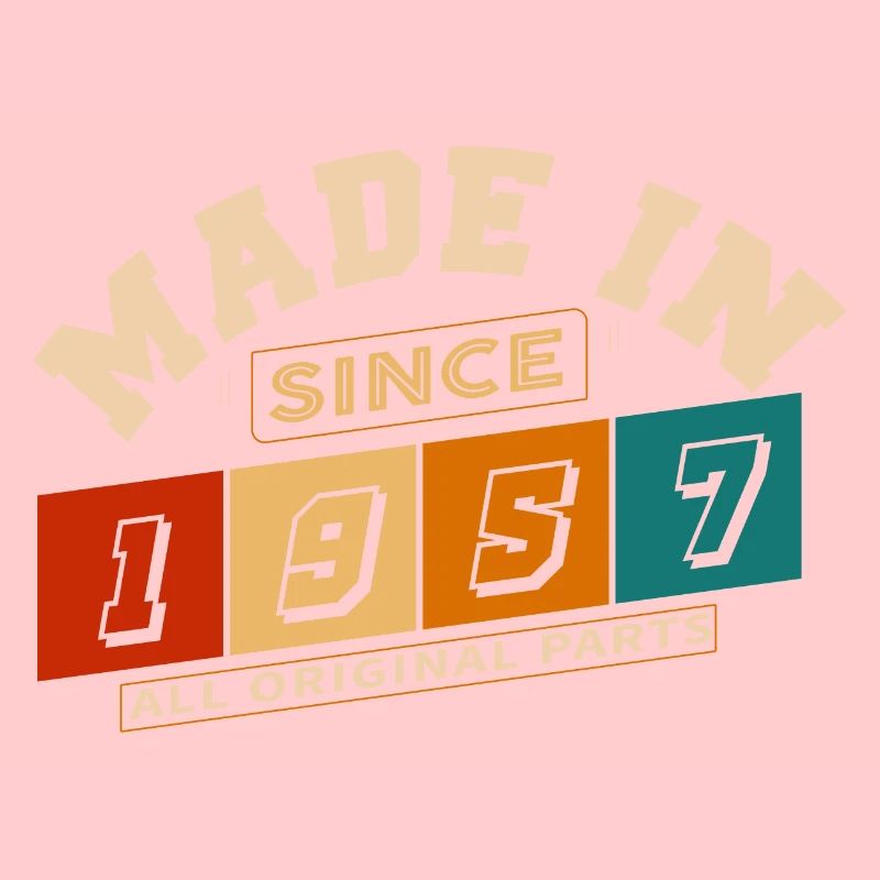 Made in 1957 anniversaire 67 ans