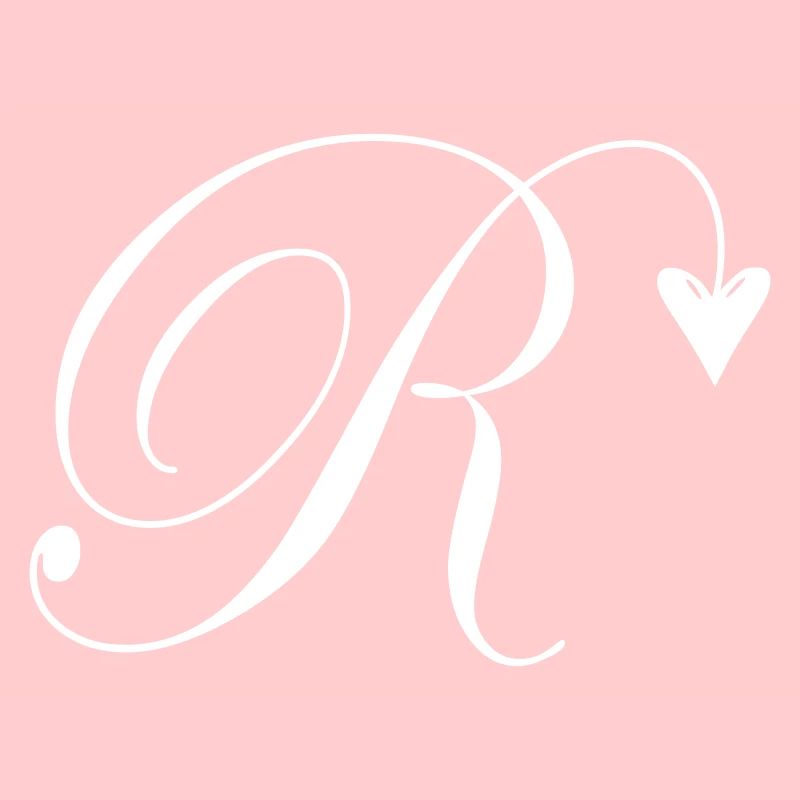 Monogramm R Herz Ranke