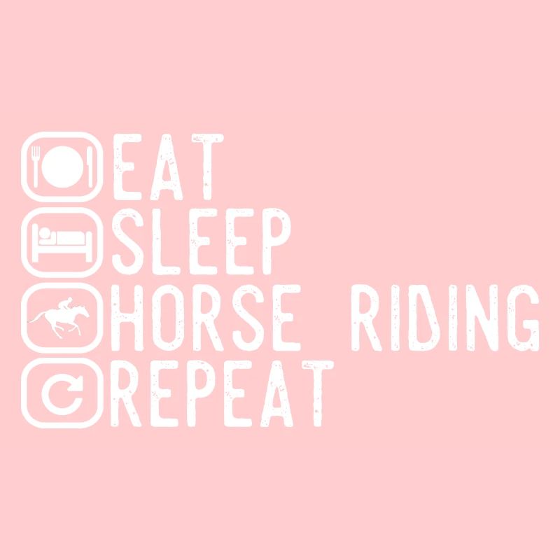 Eating sleeping horse riding repeating gift