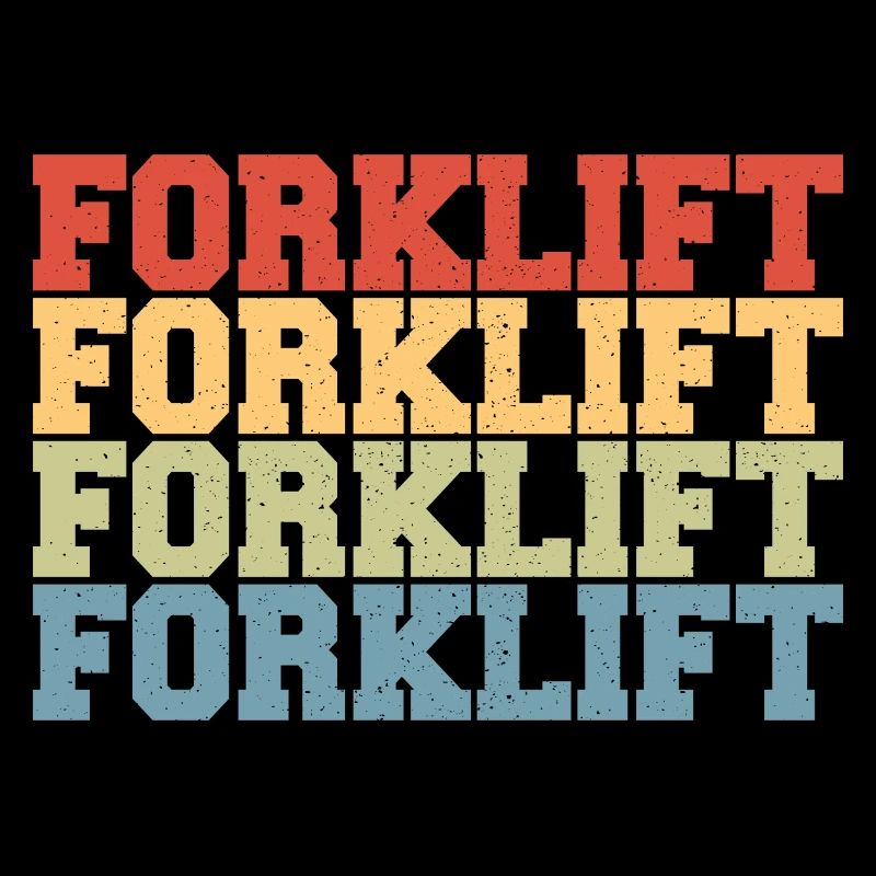 Forklifter Vintage Forklift Driver Retro Forklift