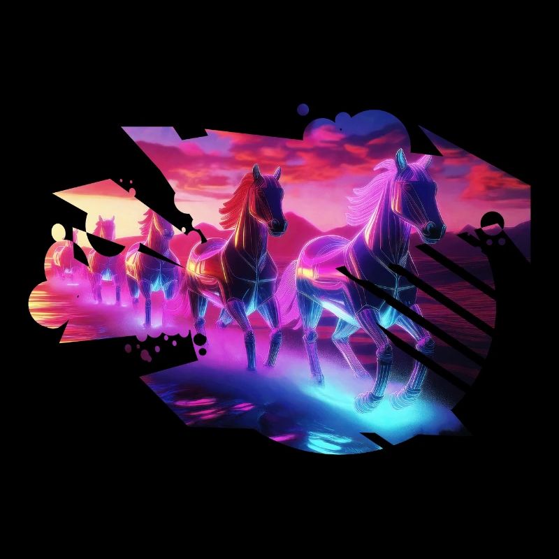 Troupeau électrique - Synthwave Horses