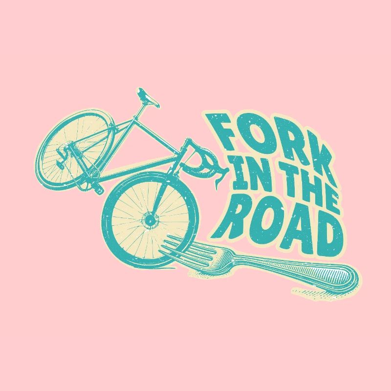 Vélo s’écrasant dans une bifurcation sur la route