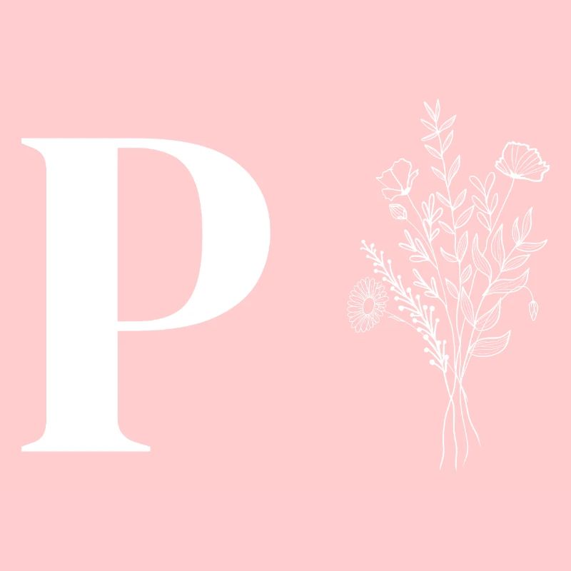 Lette p fleurs minimalistes