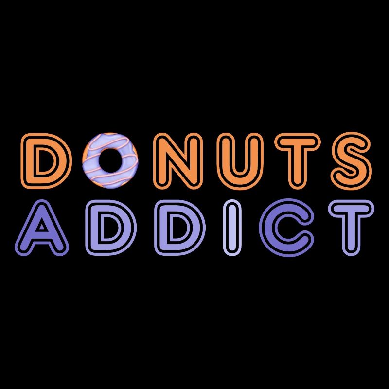 Donuts süchtig lila