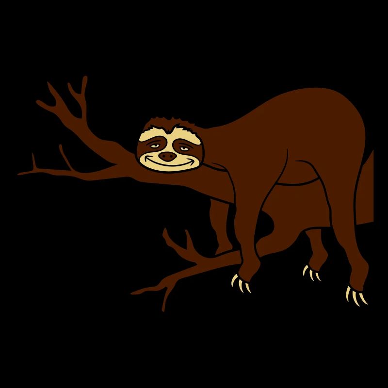 ast tree sloth relax muede chillen haengen