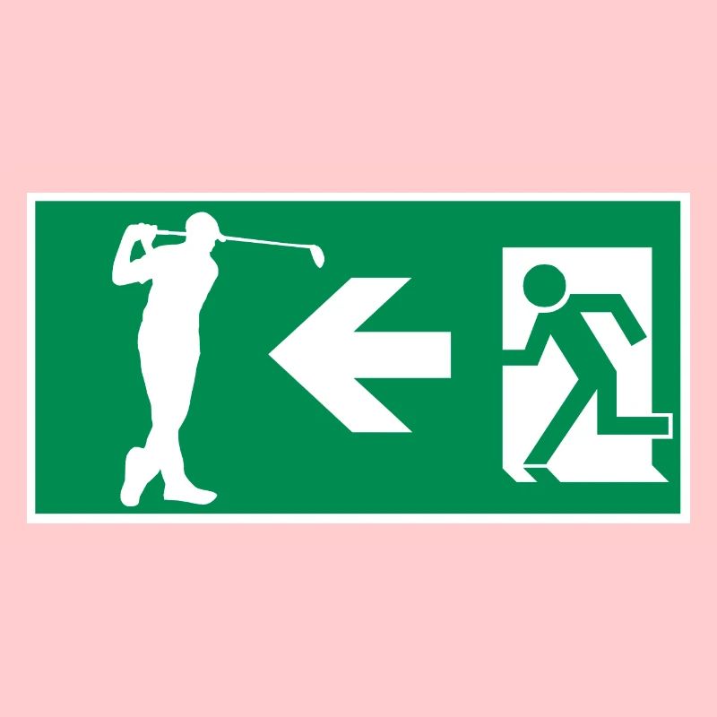 Sortie de secours au terrain de golf Golf Hobby Design