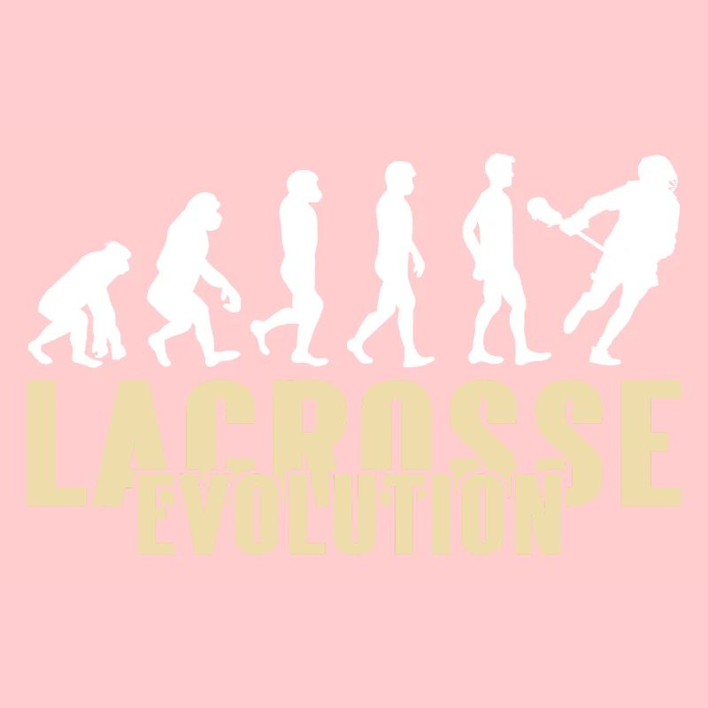 Evolution Of Lacrosse Awesome Cool T-Shirt Present